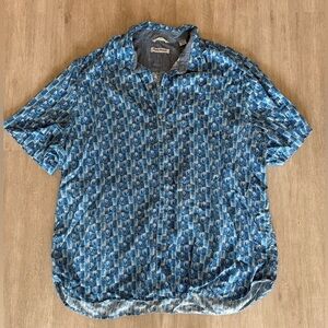 Blue Tommy Bahama Button Down Shirt